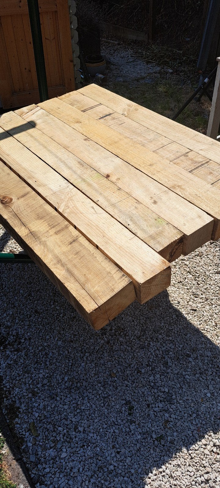 7 mooie balken., Tuin en Terras, Ophalen, Gebruikt, Minder dan 180 cm, Balken