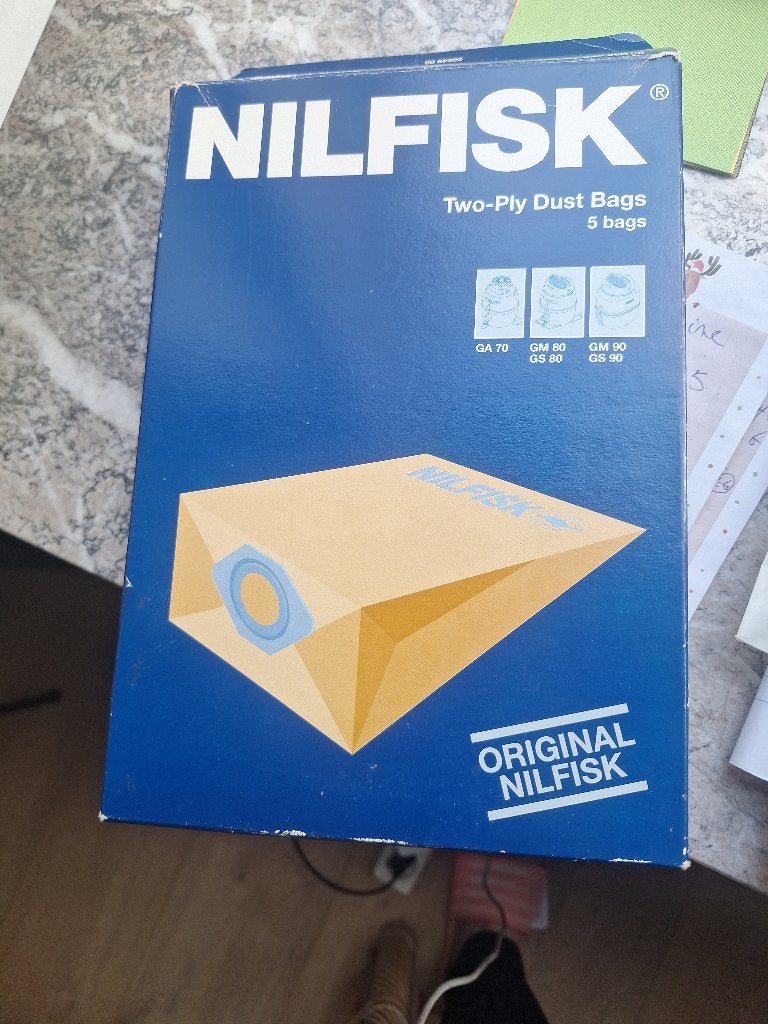 Nilfisk stofzuigzakken, Elektronische apparatuur, Overige merken, Geschikt voor harde vloeren, Nieuw, Sledestofzuiger