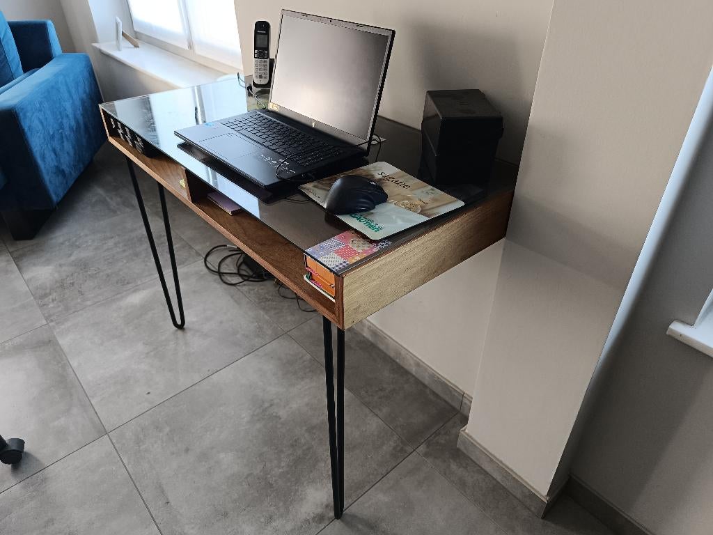 bureau, Enlèvement, Comme neuf, Verre