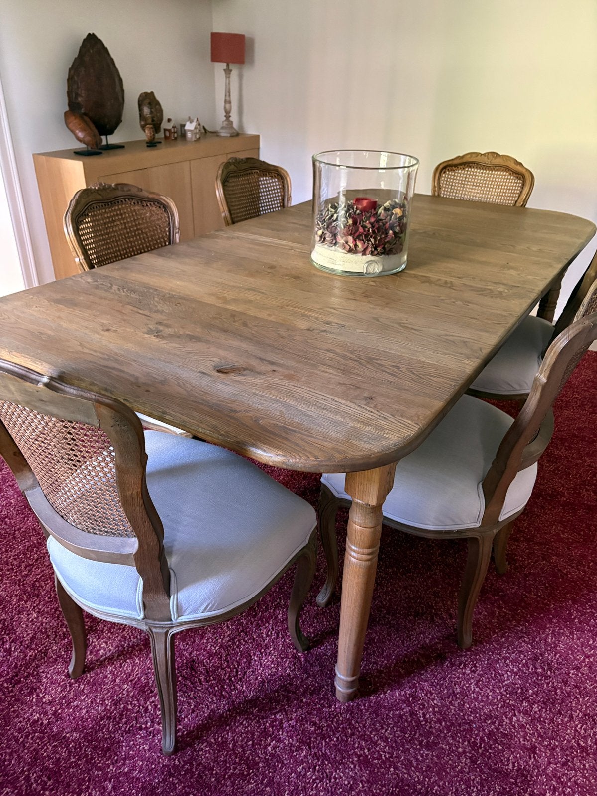 Belle table avec 10 chaises assorties, Maison & Meubles, Enlèvement, Utilisé, Landelijk, 8 chaises ou plus