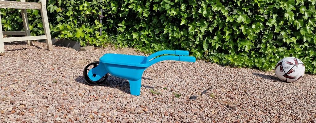 Kleine kruiwagen voor kindje, Ophalen