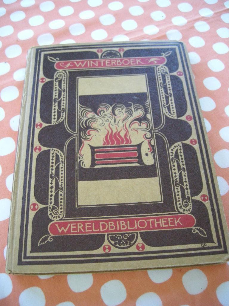 1928/1929 WINTERBOEK WERELDBIBLIOTHEEK 134 pages, Antiquités & Art, Enlèvement ou Envoi