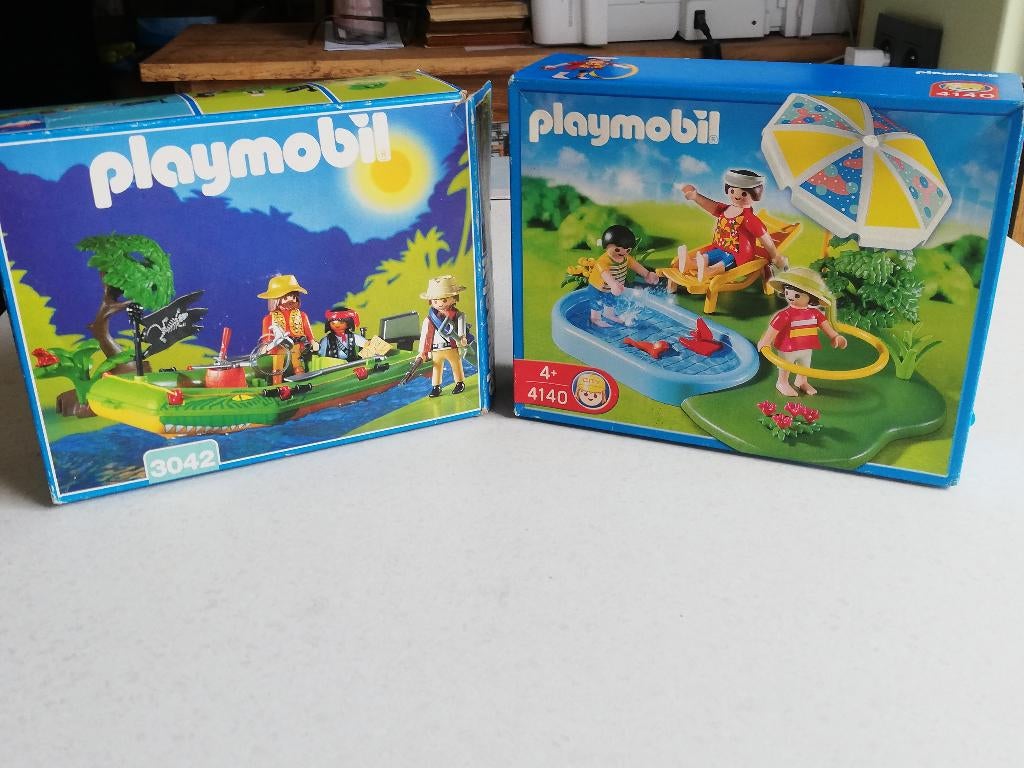 playmobil 3042 jungle expeditie en 4140 kinderzwembadje, Kinderen en Baby's, Speelgoed | Playmobil, Ophalen of Verzenden