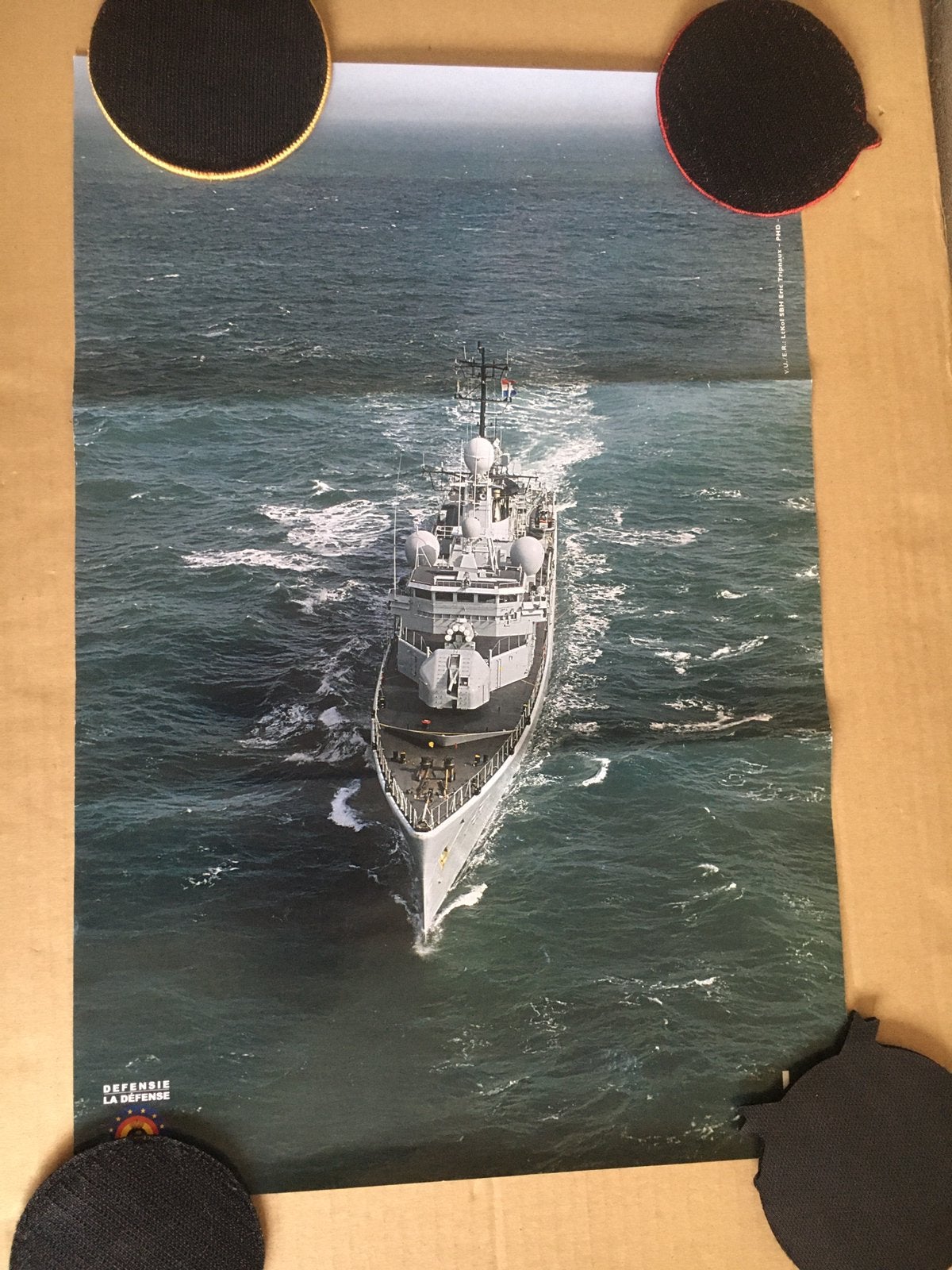 Poster : Defensie Belgische Marine., Verzamelen, Ophalen, Zo goed als nieuw, Rechthoekig Staand, Overige onderwerpen