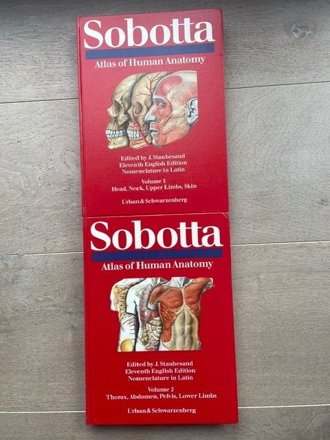 Sobotta deel 1+2 Atlas of Human Anatomy, Ophalen of Verzenden, Zo goed als nieuw