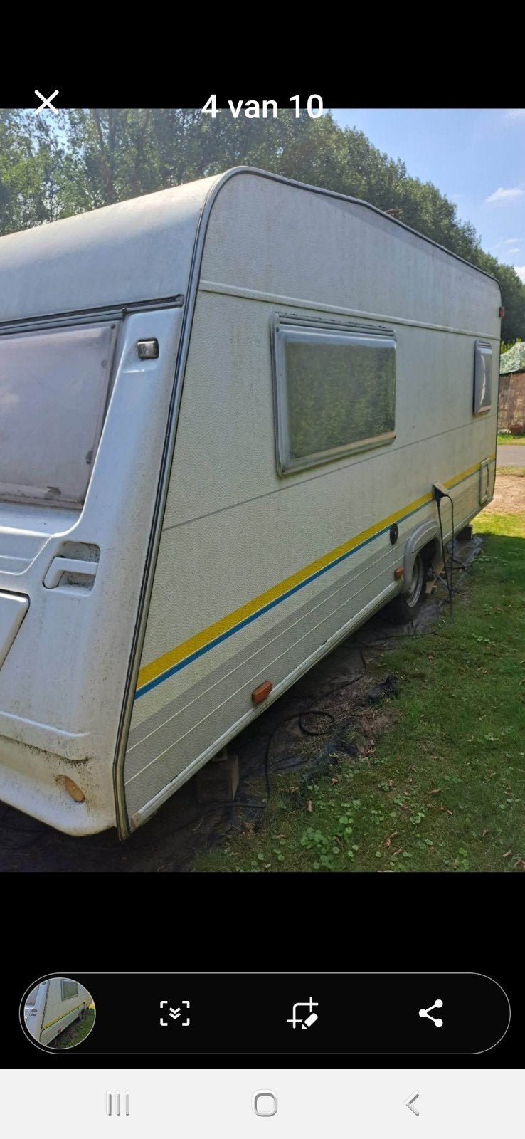 Burstner 440 d'ici 2000, Caravanes & Camping, Particulier, Grand lit