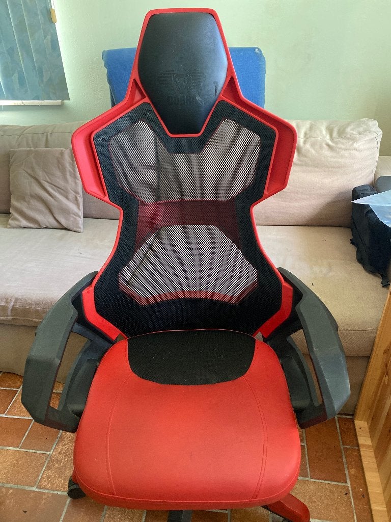 Siège gaming Cobra, Enlèvement, Utilisé, Rouge, Chaise de bureau