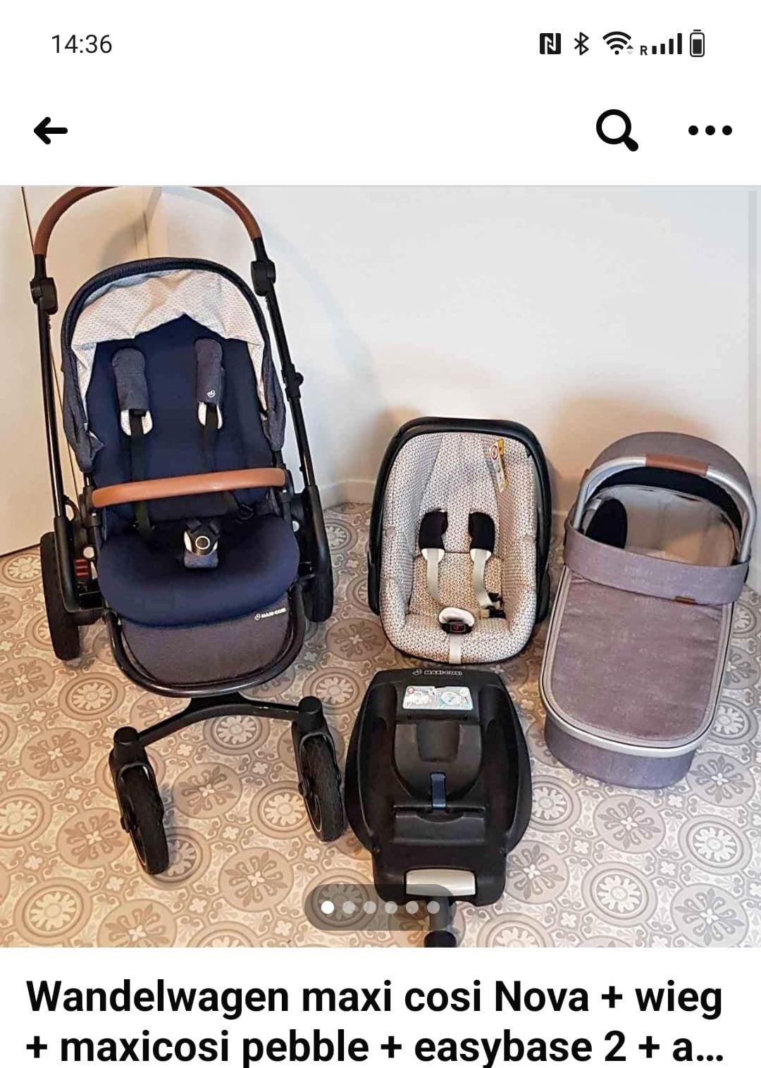 Maxo cosi buggy en toebehoren, Enlèvement, Utilisé, Poussette combi, Maxi-Cosi