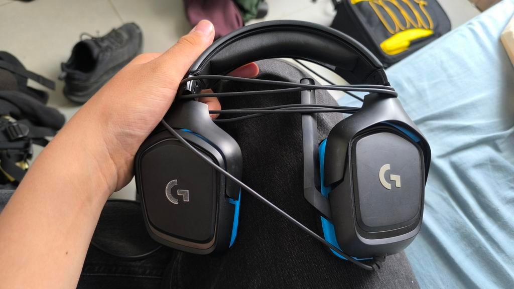 Logitech G432 gaming headset in goede staat., Ophalen, Gebruikt, Logitech, Gaming headset