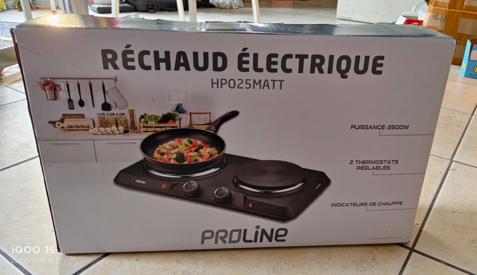 PROLINE dubbele kachel - Zo goed als nieuw (onder garantie), Tussenbouw, 3 kookzones of minder, Ophalen of Verzenden, Zo goed als nieuw