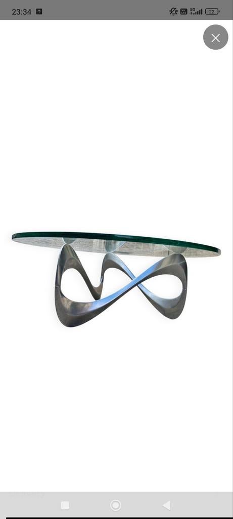 Snake Table by Knut Hesterberg for Ronald Schmitt, Ophalen