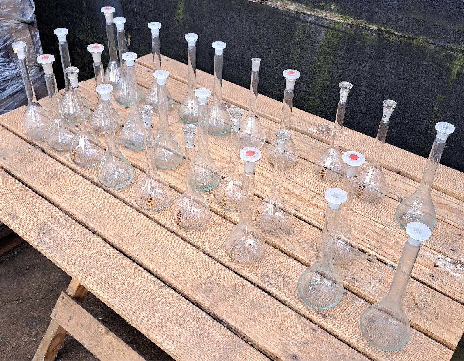 laboratorium flesjes erlenmeier flesjes decoratie, Ophalen of Verzenden