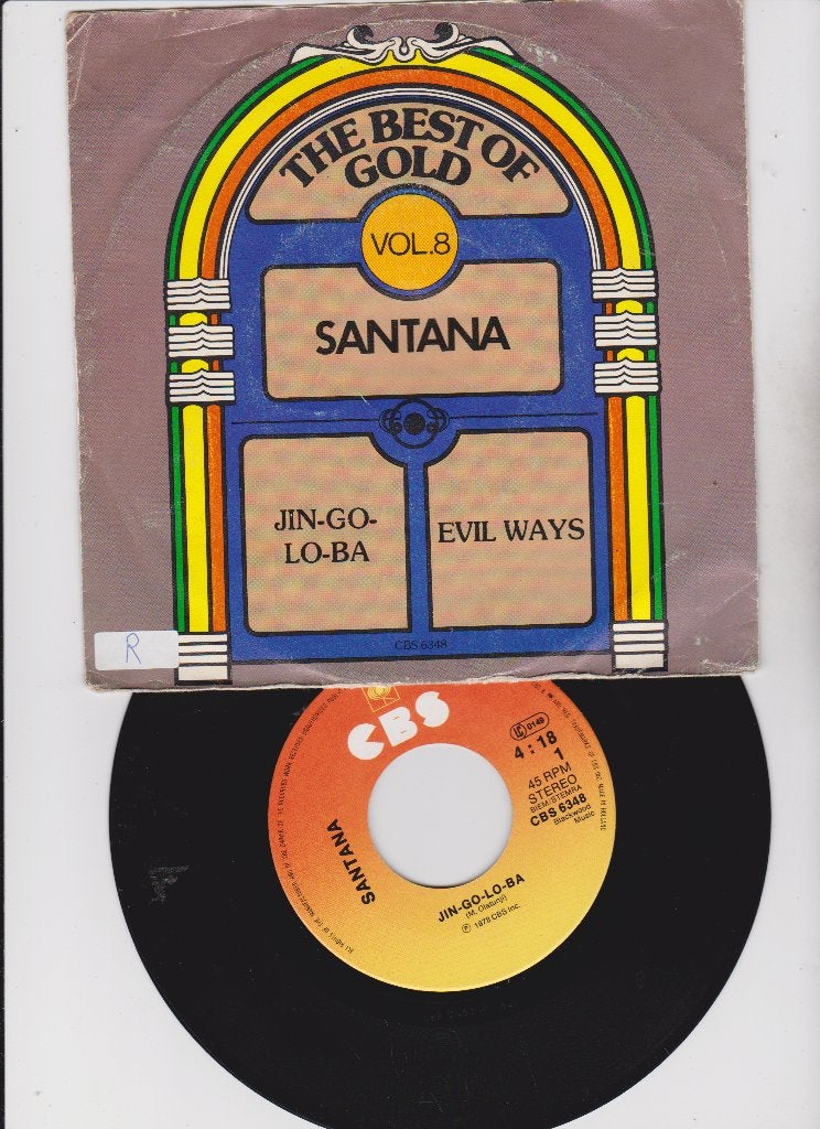 Santana – Jin-go-lo-ba / Evil Ways, Fotohoes, Gebruikt, 7 inch, Ophalen of Verzenden