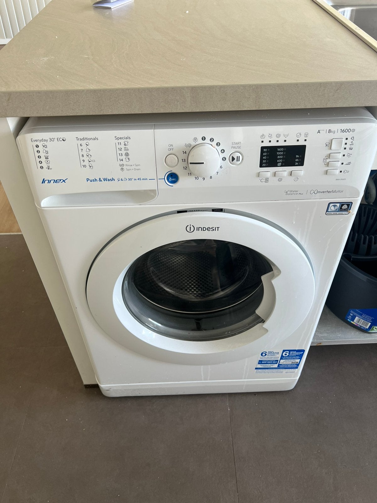 Indesit wasmachine, Elektronische apparatuur, Ophalen, Gebruikt