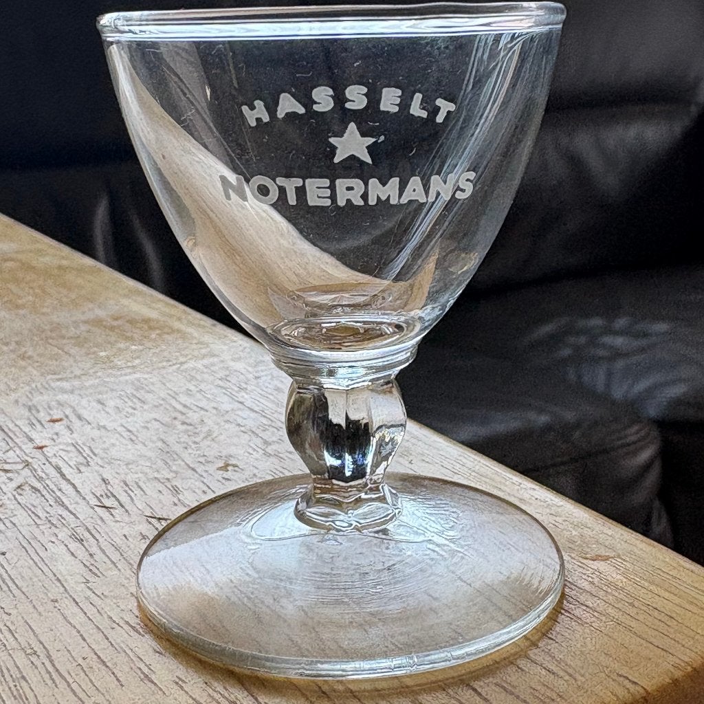 Verre à gin Hasselt NOTERMANS sur pied., Collections, Enlèvement ou Envoi, Comme neuf, Verre ou Verres, Autres marques
