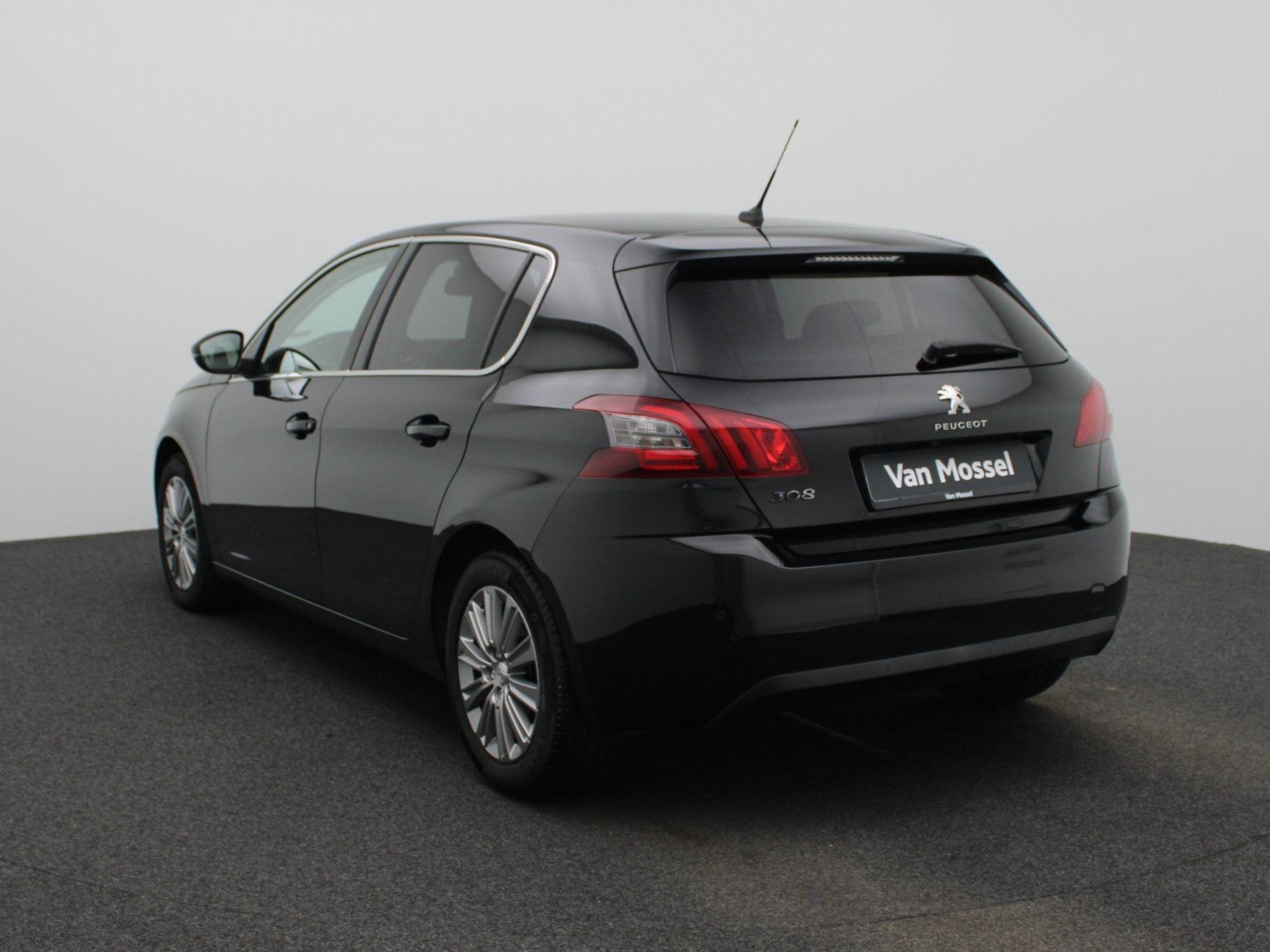 Peugeot 308 1.5 BlueHDi 130 S&S EAT8 Allure, Auto's, Stof, Gebruikt, 4 cilinders, Zwart