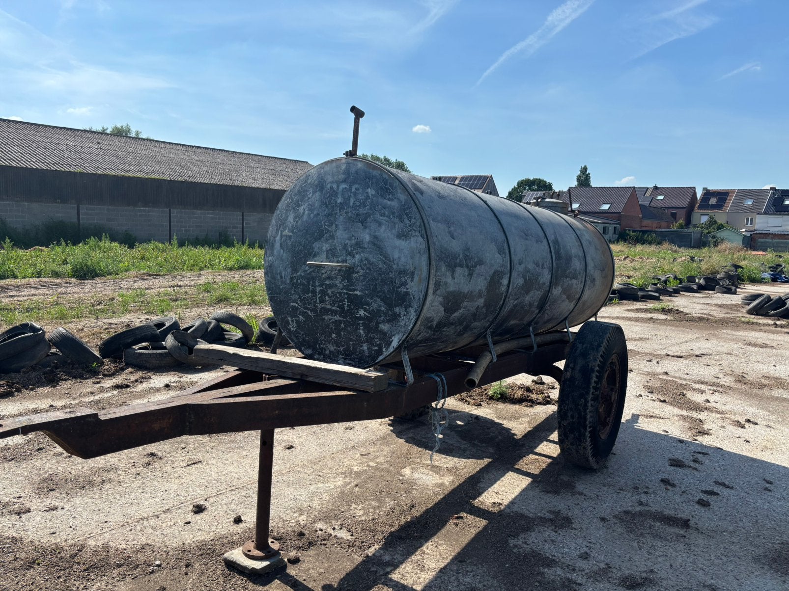 Watervat 2500 liter, Ophalen