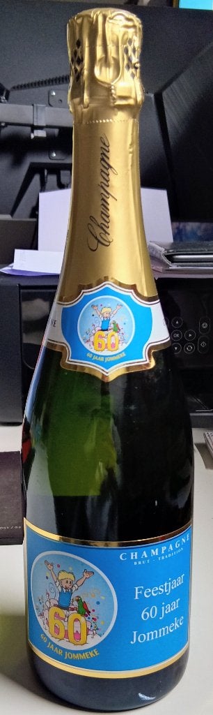 jommeke - champagnefles, Verzamelen, Ophalen of Verzenden, Overige figuren, Nieuw, Gebruiksvoorwerp