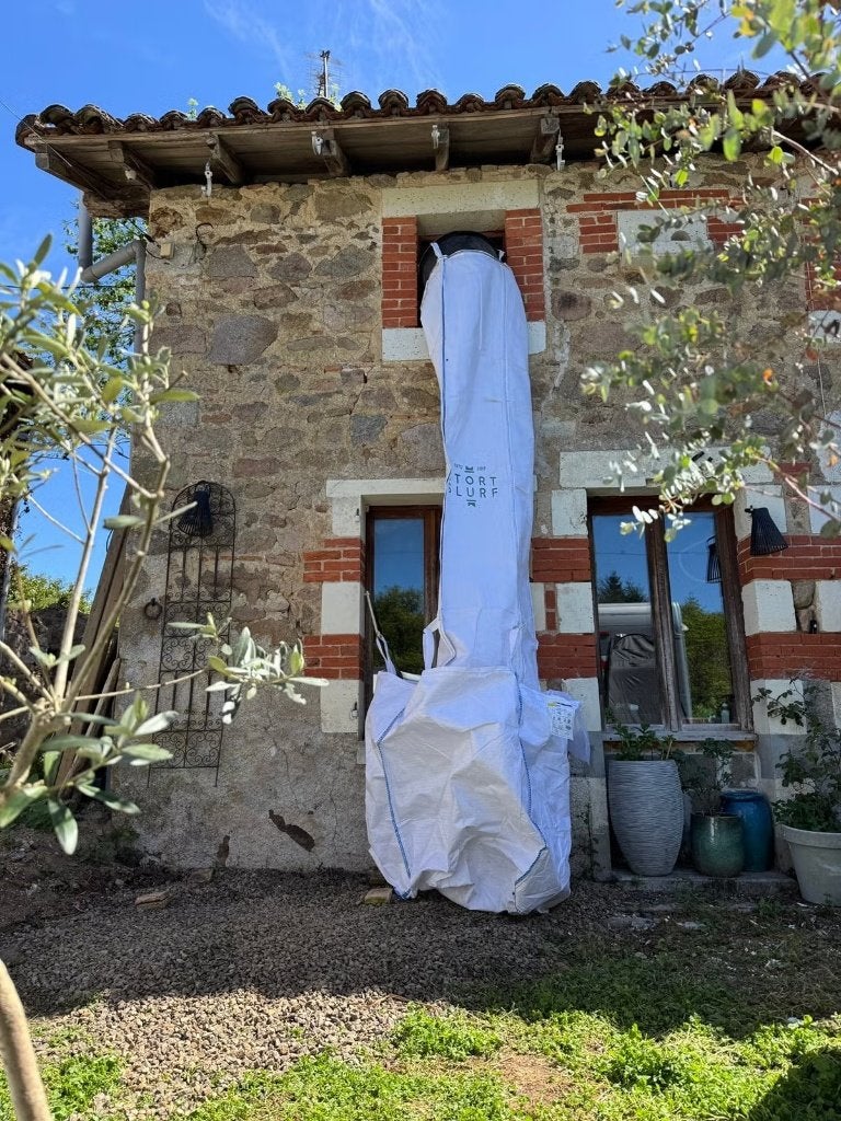 Goulotte flexible 3 mètres Ø50 cm — Décharge neuve, Neuf, 6 mètres ou plus, Enlèvement ou Envoi, 40 à 60 mm
