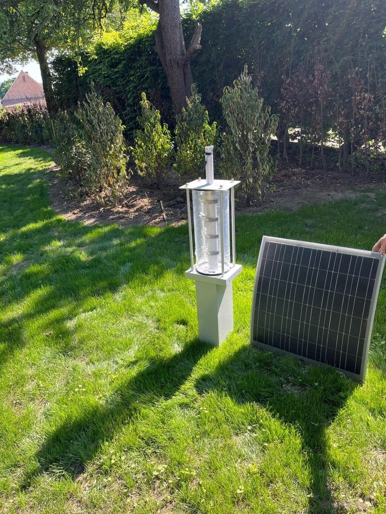 solar lichtzuil voor tuin oprit of park, Ophalen, Zo goed als nieuw, Overige typen