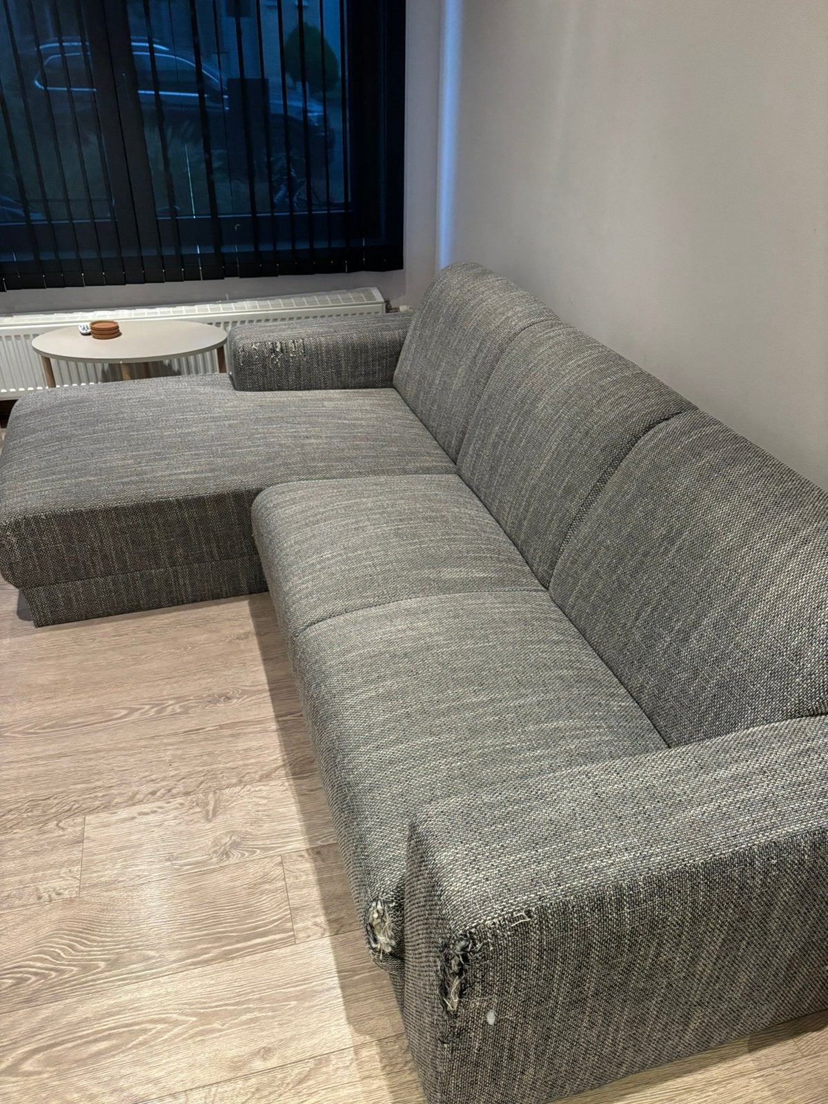 Zetel L-vorm - GRATIS!, Huis en Inrichting, Ophalen, Gebruikt, 125 tot 150 cm, Hoekbank