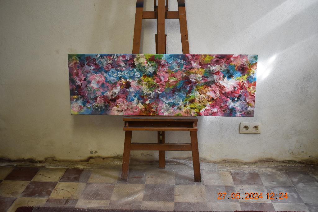 Peinture abstraite, série no (65) de Joky Kamo, Enlèvement