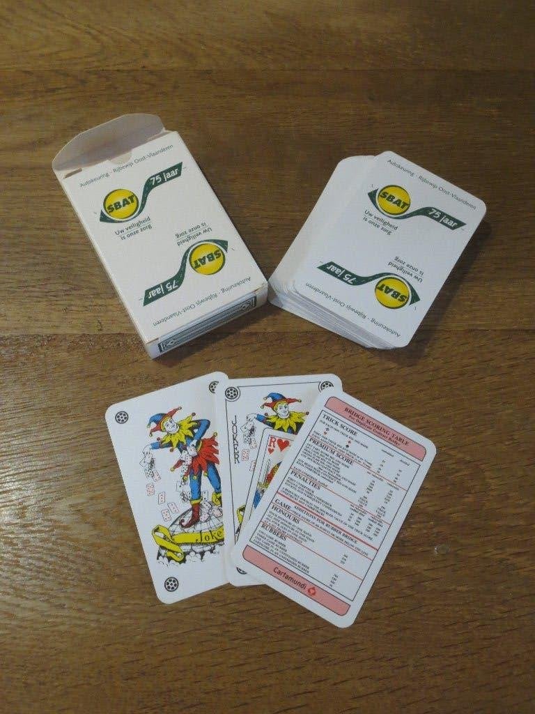 SPEELKAARTEN SBAT 75 J. AUTOKEURING ST DENIJS WESTREM GENT, Enlèvement ou Envoi, Comme neuf, Carte(s) à jouer