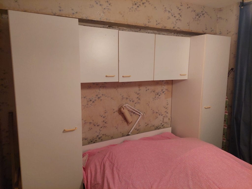 Kledingkast in de slaapkamer, Ophalen, Minder dan 50 cm, Classique annee 80, 150 tot 200 cm
