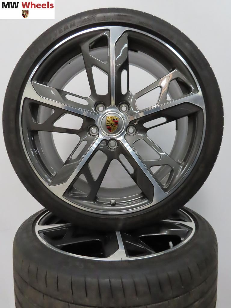 Porsche Taycan Cross Tourismo 21 inch velgen met zomerbanden, Auto-onderdelen, Gebruikt, -, 265 mm, -