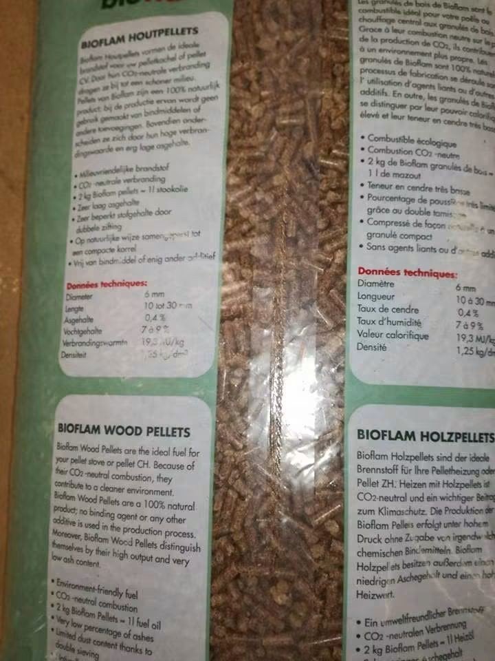 Houtpellets Bioflam, Tuin en Terras, Brandhout, Ophalen