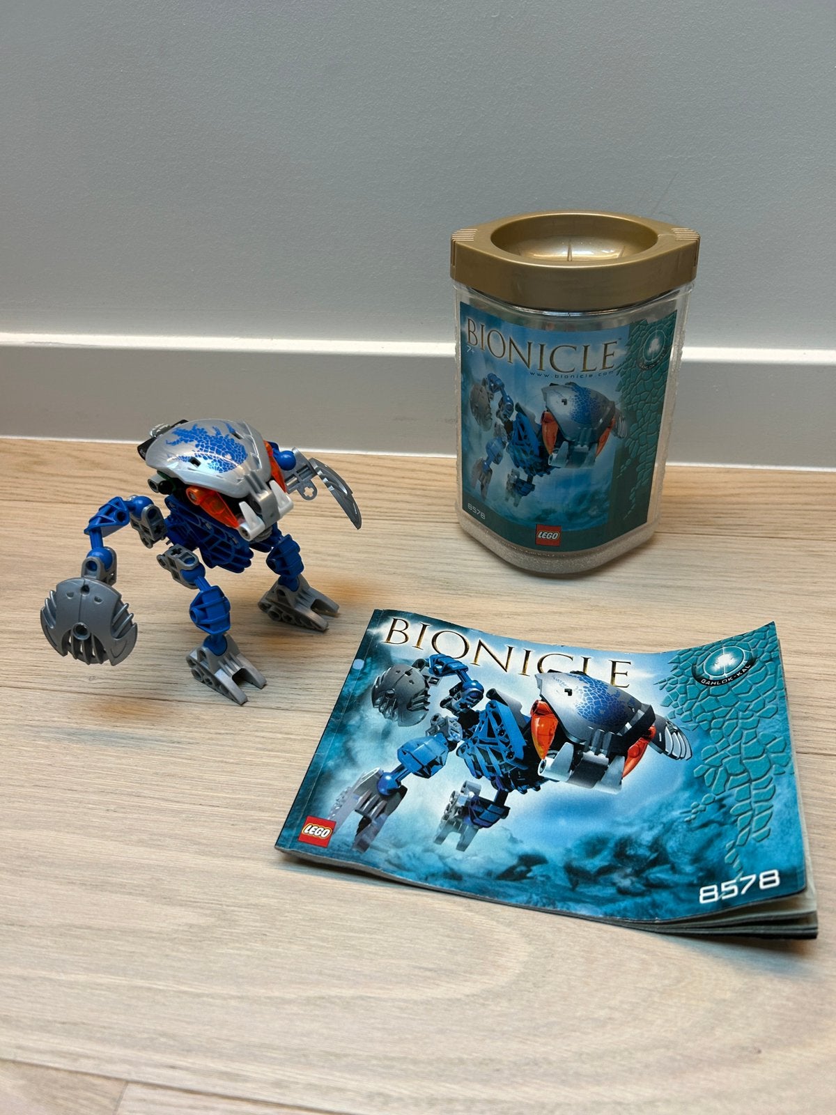 Lego bionicle gahlok kal 8578, Ophalen of Verzenden, Zo goed als nieuw, Lego, Bionicle