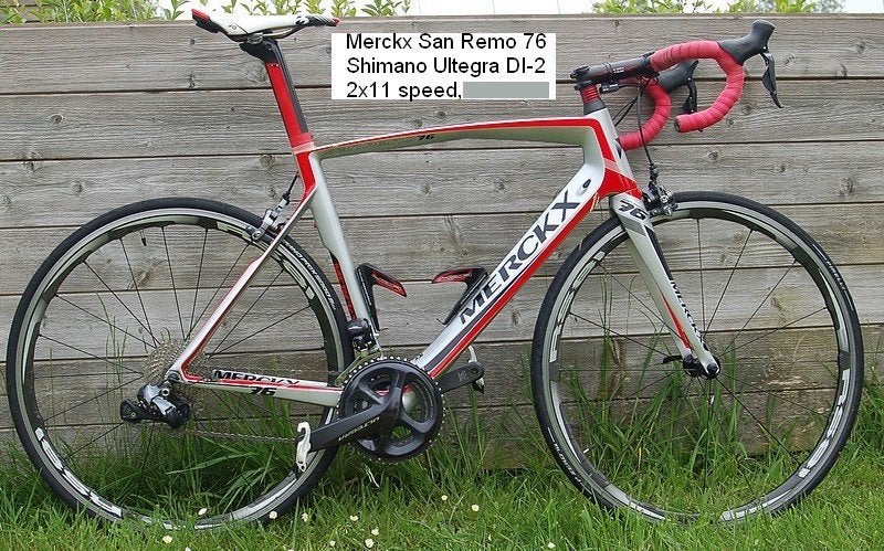 MERCKX SanRemo76 Ultegra Di2-11sp. Topstaat., Vélos & Vélomoteurs, 53 à 57 cm, Enlèvement, Comme neuf, Plus de 20 vitesses