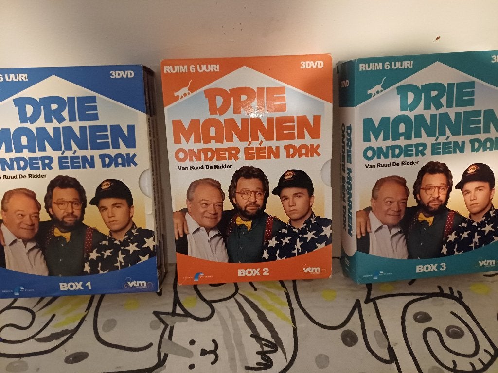 3 mannen onder 1 dak, Cd's en Dvd's, Ophalen, Gebruikt, Alle leeftijden, Seizoen 1