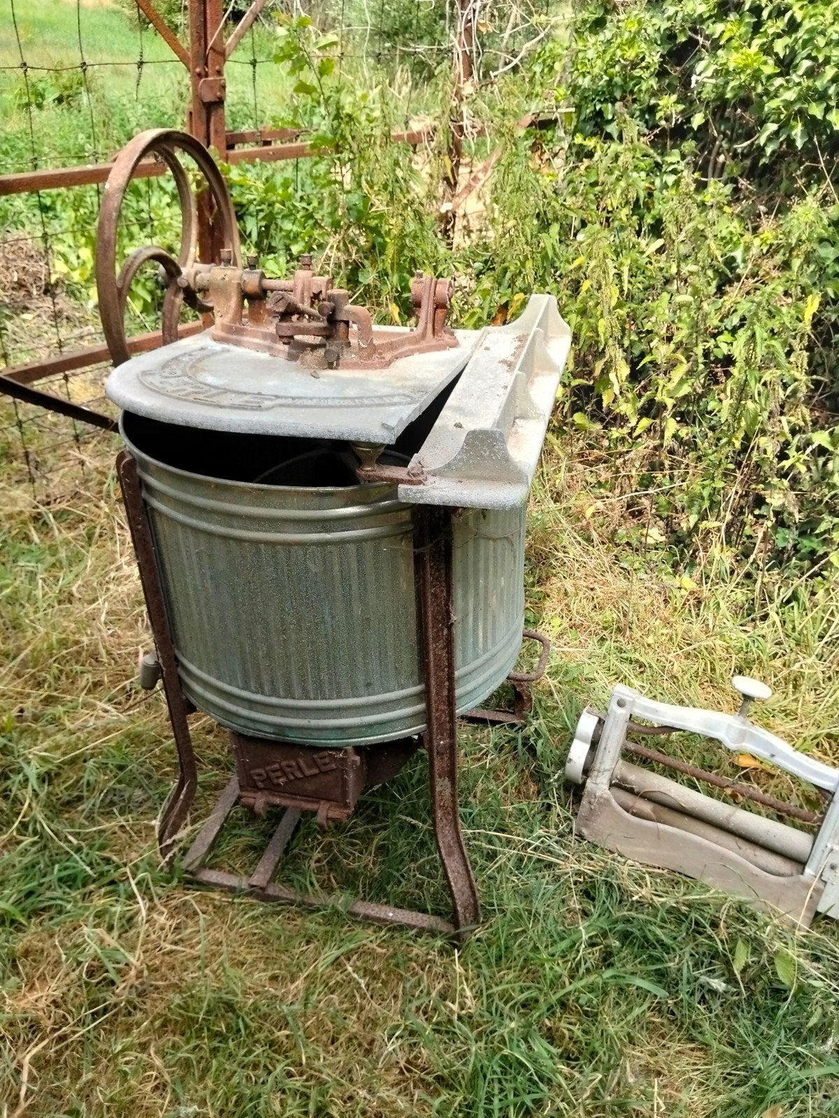 machine à laver ancienne originale complète, Antiquités & Art, Enlèvement