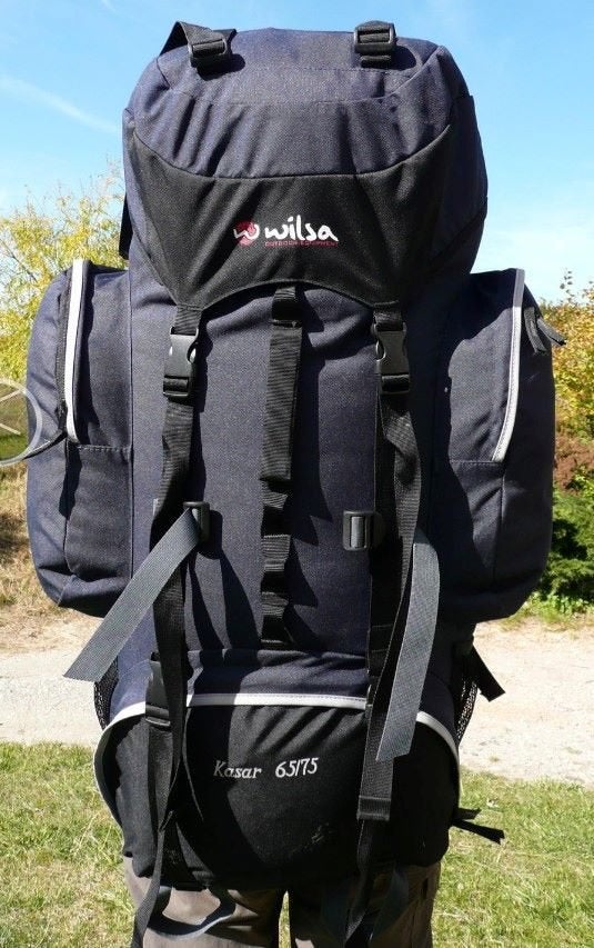 RUGZAK TREKKING KAKIGROEN, Ophalen, Zo goed als nieuw, Rugzak