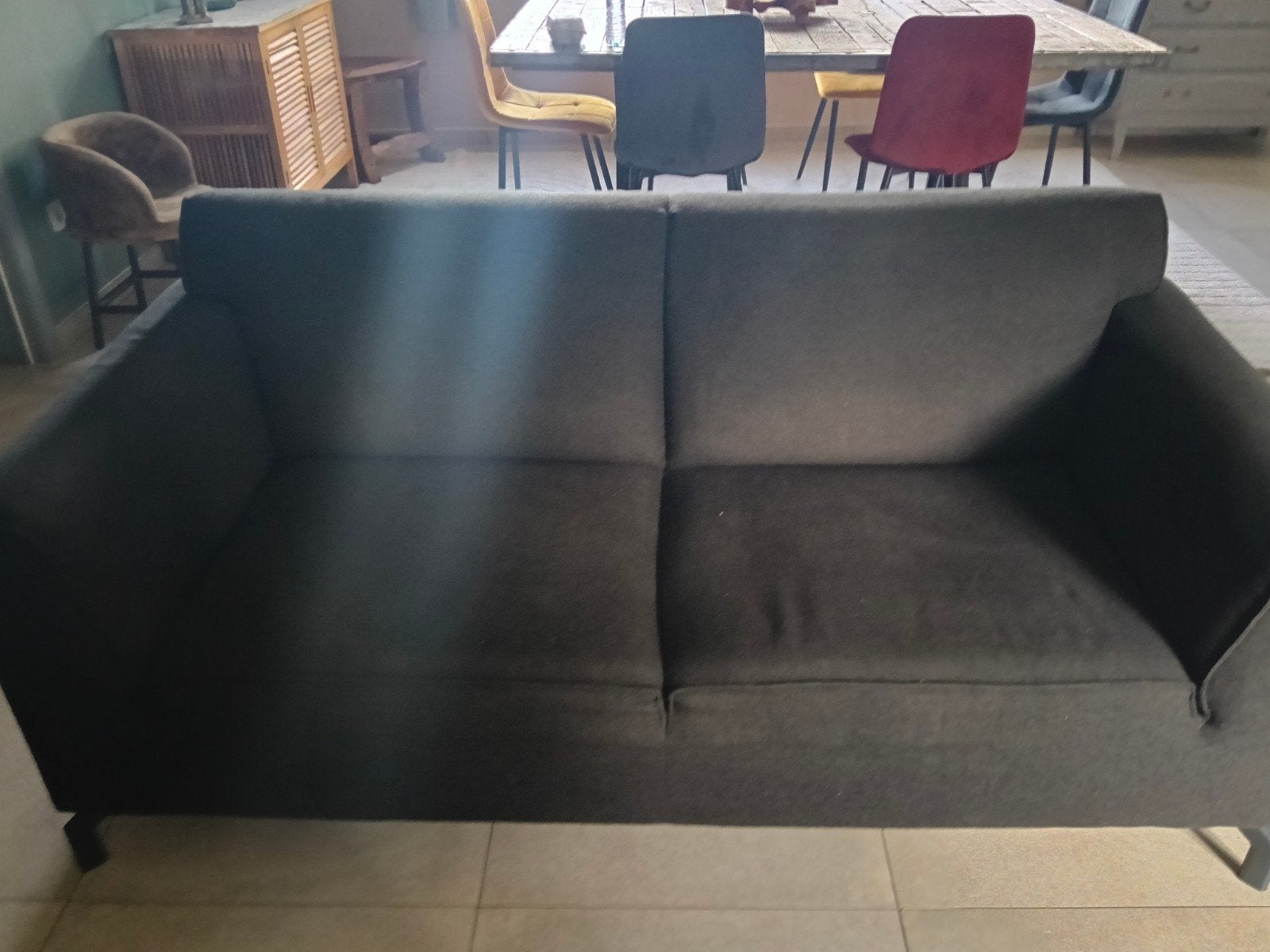 Canapé 2 places Hederandhanzel, 75 à 100 cm, 200 à 250 cm, Banc droit, Enlèvement