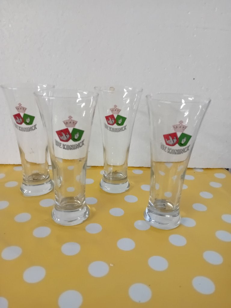 4 De Koninck - bierglazen, Verzamelen, Ophalen, Nieuw, De Koninck