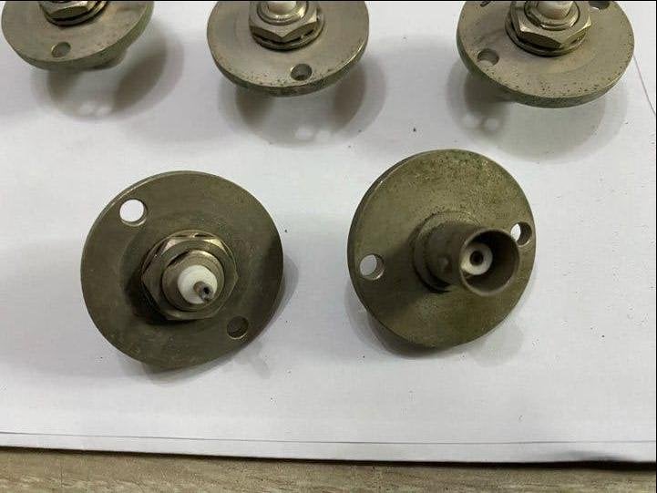 Koppeling met koperen plaat - amateurradio - lot 5, Ophalen of Verzenden, Gebruikt