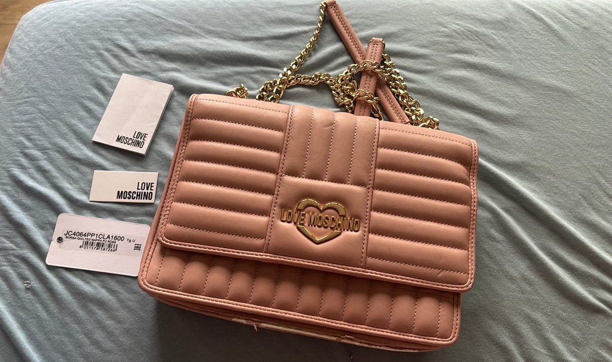 Love Moschino Crossbody Handtasche Quilted Bag pink, Ophalen, Zo goed als nieuw