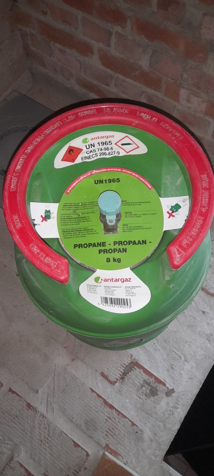 Nieuwe antargaz propaan 8kg, Caravanes & Camping, Accessoires de camping, Enlèvement