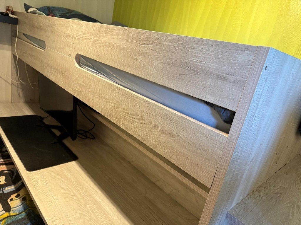Hoogslaper +bureau, 100 cm, Enlèvement, Autres dimensions, Moins de 160 cm