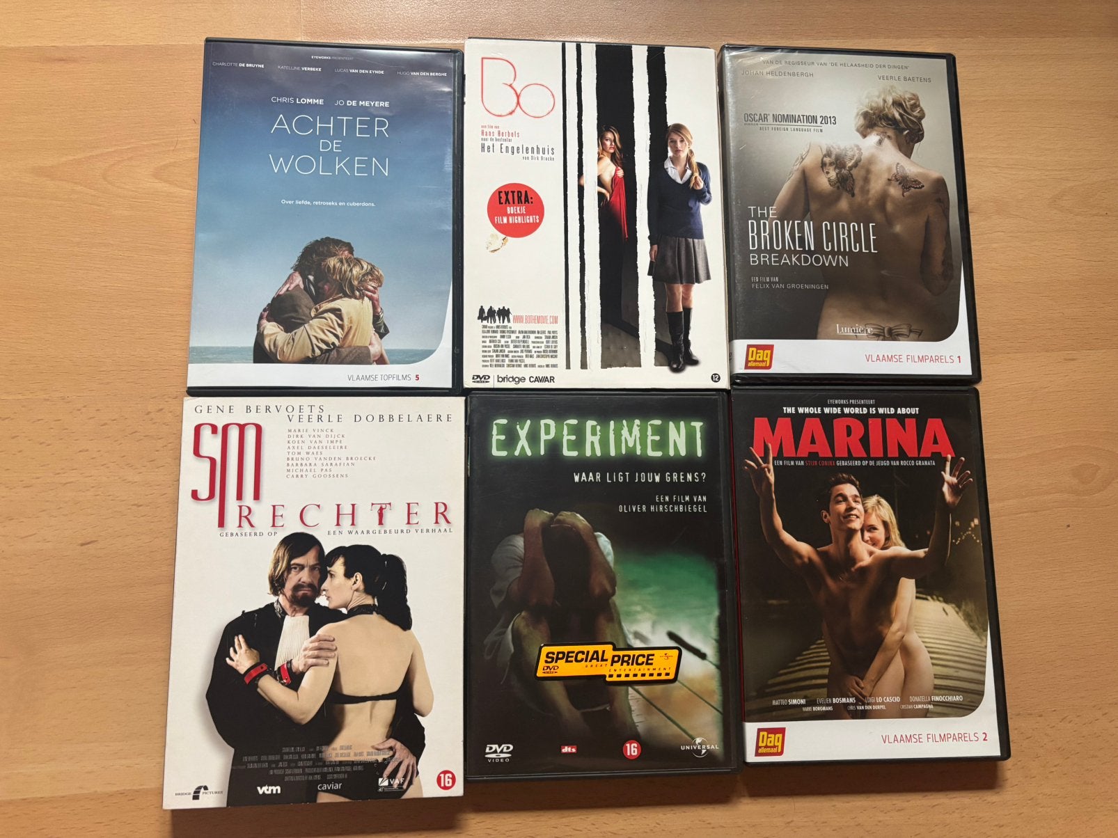 6 DVD flamands - titres variés, Envoi, Utilisé