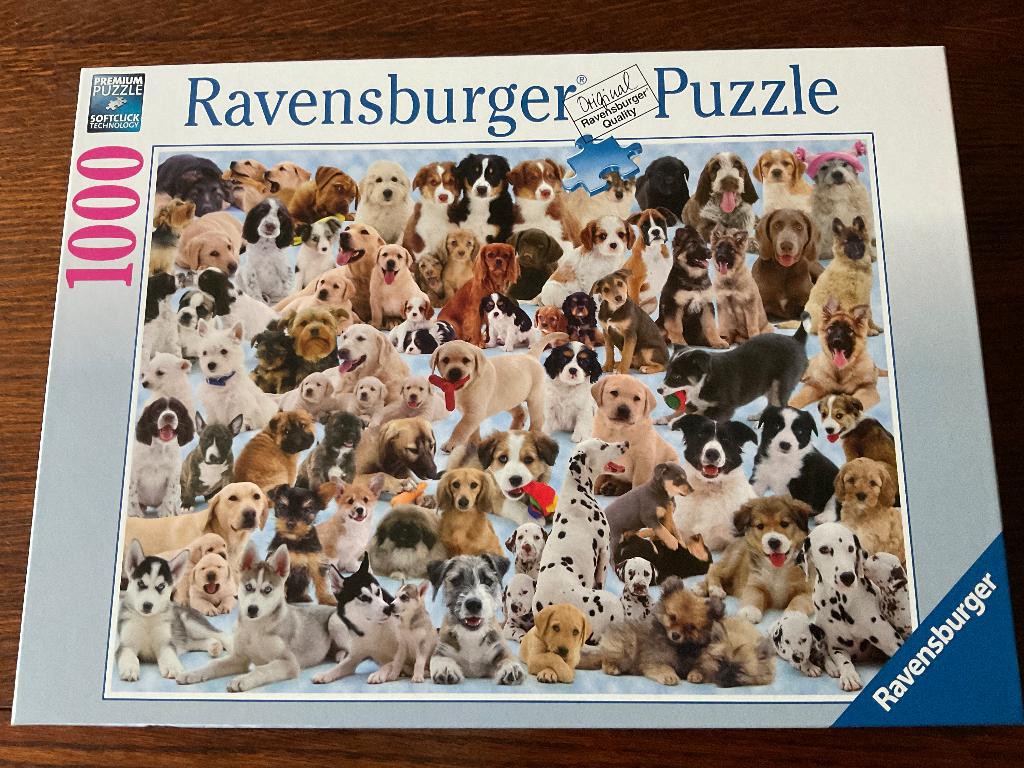 Ravensburger Puzzel Honden (1000 stukjes), Enlèvement, 500 à 1500 pièces, Comme neuf, Puzzle