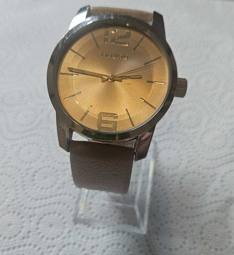 Montre OOZOO Vintage C20393 – Quartz Beige 32 mm, Ophalen of Verzenden