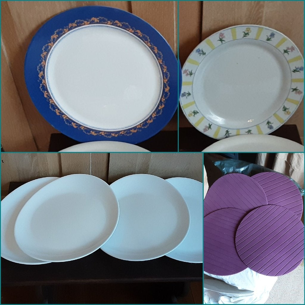 2 schalen 4 borden 0,50€/st, GRATIS 4 placematten ikea, Huis en Inrichting, Keuken | Servies, Ophalen of Verzenden, Overige merken