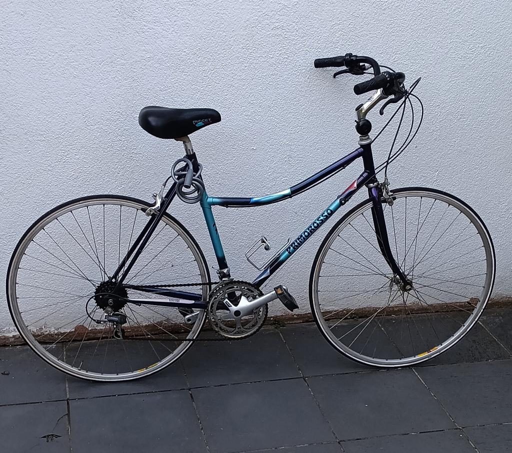 Dames koersfiets, 28 inch, Gebruikt, 10 tot 15 versnellingen, Velgrem