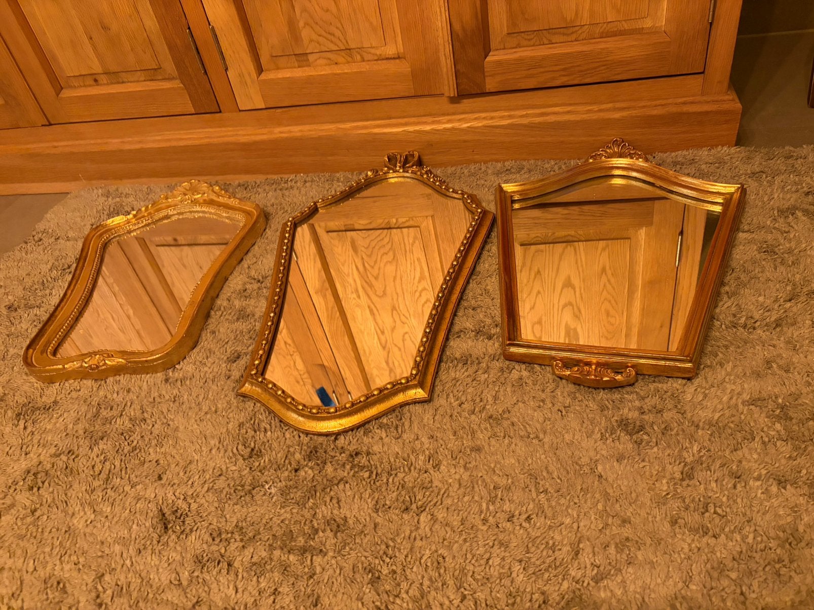 Kleine vintage spiegel, Maison & Meubles, Accessoires pour la Maison | Sous-verres & Sous-plats, Enlèvement, Comme neuf