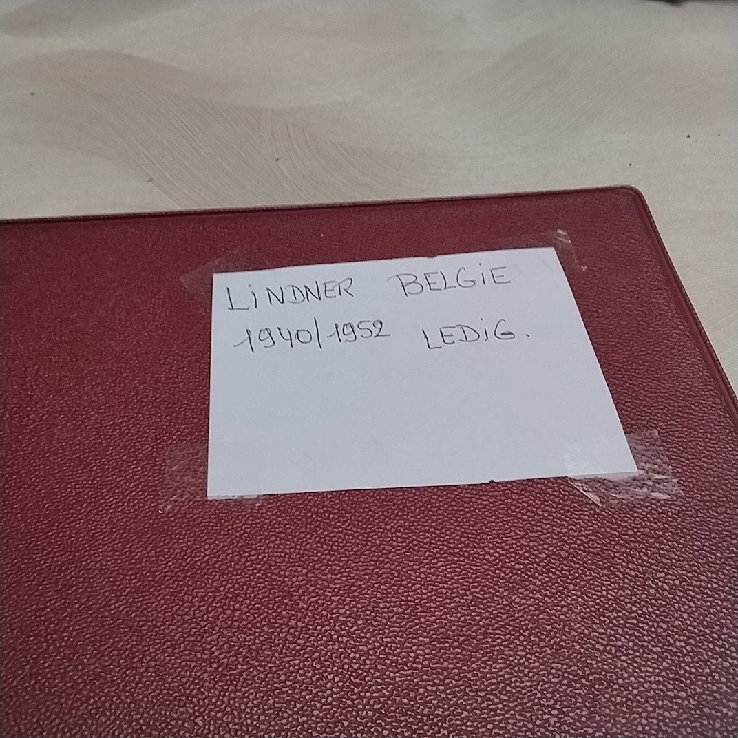 BELGIE ledig Lindner album 1940/1952 in mooie staat, Ophalen of Verzenden