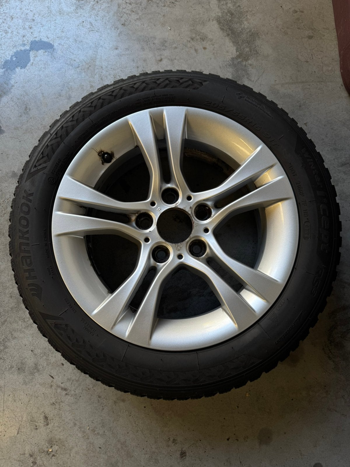 BMW Winterset Hankook 205/55/R16, Auto-onderdelen, Ophalen, Gebruikt, 16 inch, Banden en Velgen