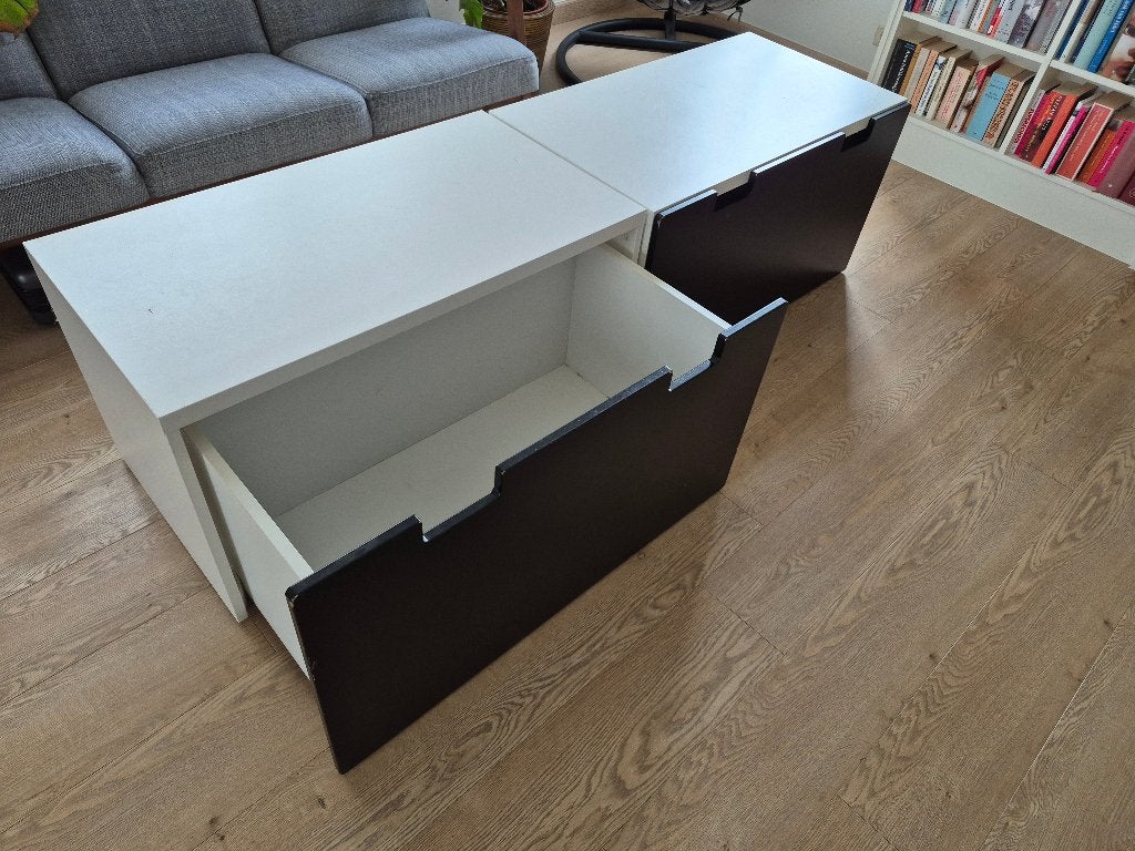 2x stuva ikea bank speelgoedkist, Enfants & Bébés, Chambre d'enfant | Commodes & Armoires, Utilisé, 50 à 70 cm, 100 cm ou plus